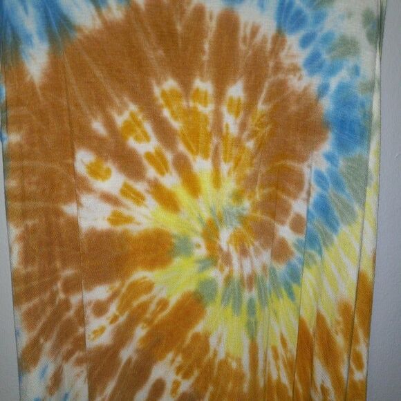 Philosophy Tie-Dye Tank Dress-Large-Slinky-Pockets-Scoop Neck-Knee Length - Picture 5 of 7